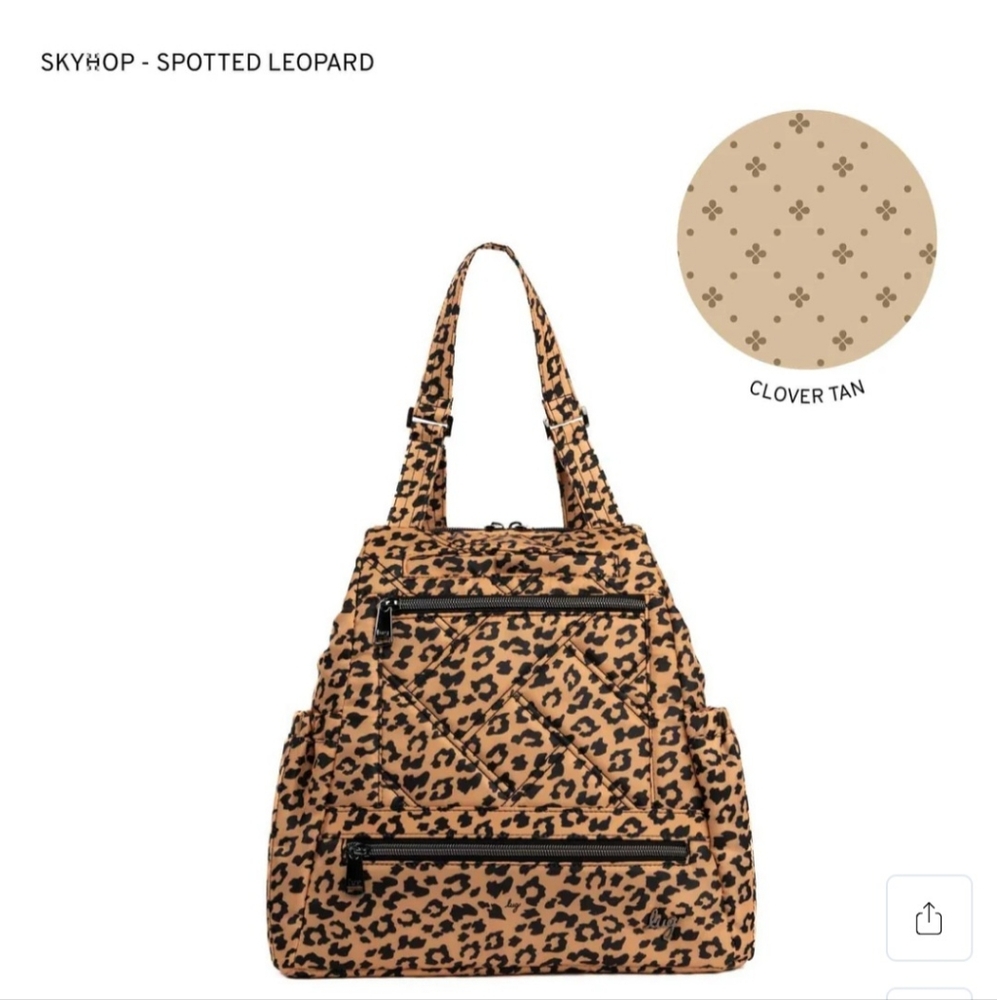 LUG Skyhop Backpack In Spotted Leopard